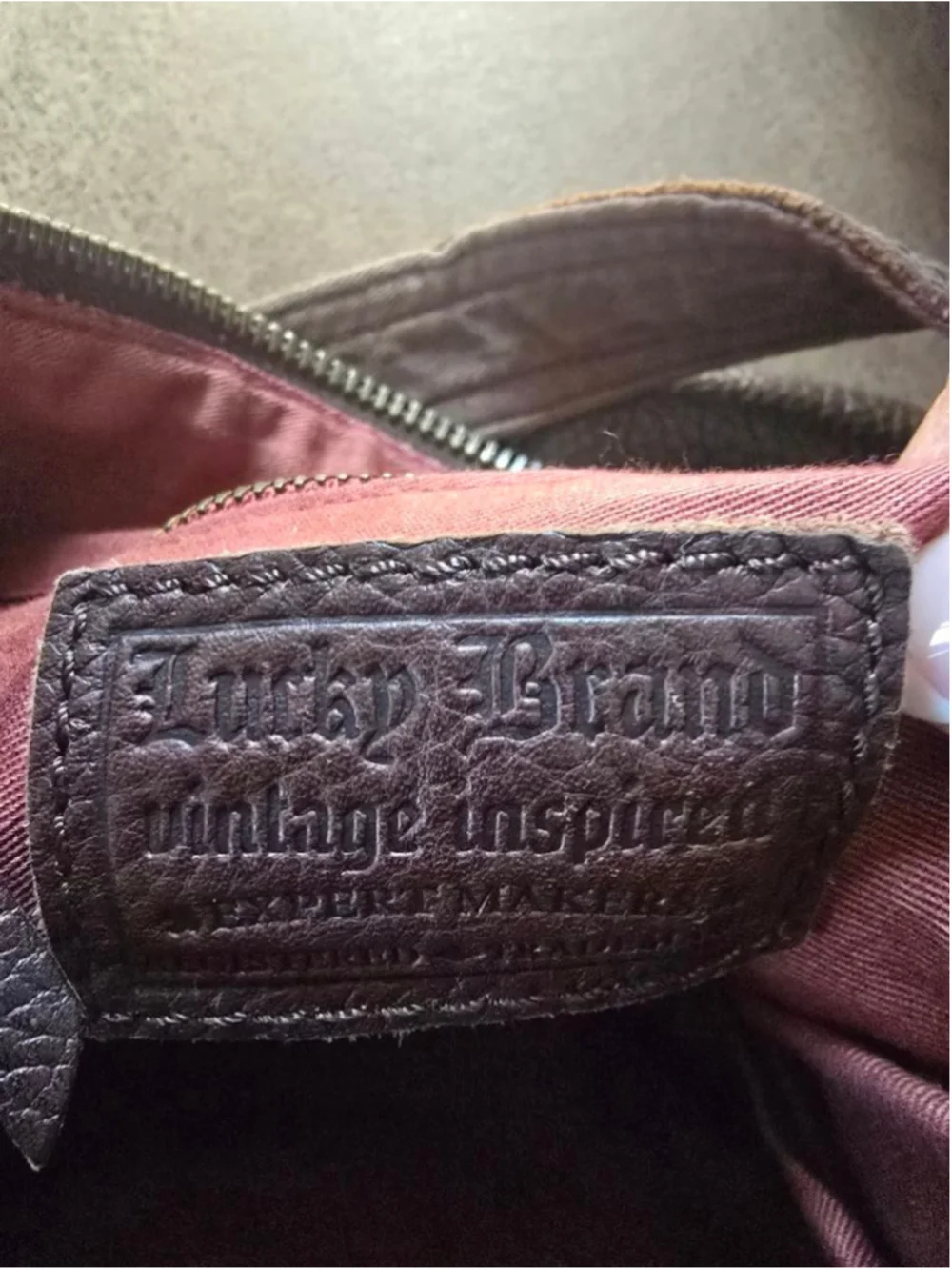 Women's Lucky Brand Brown Leather Shoulder Bag One Size